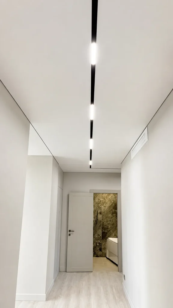 shadow stretch ceiling hallway linear lighting