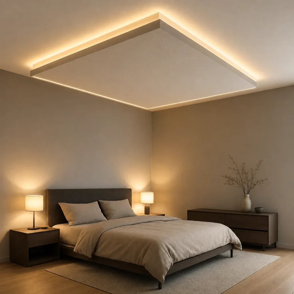 multi level stretch ceiling led lighting