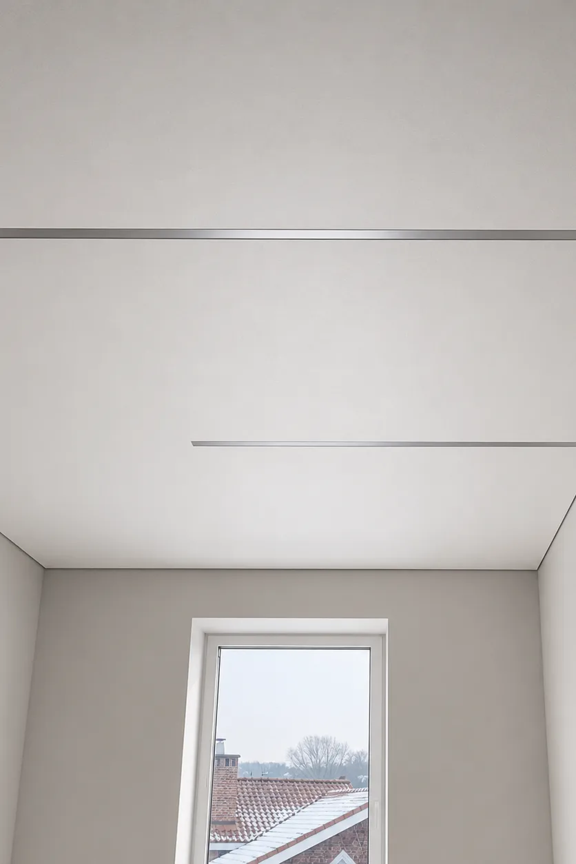 Gapless Stretch Ceilings gapless stretch ceiling integrated ventilation lines