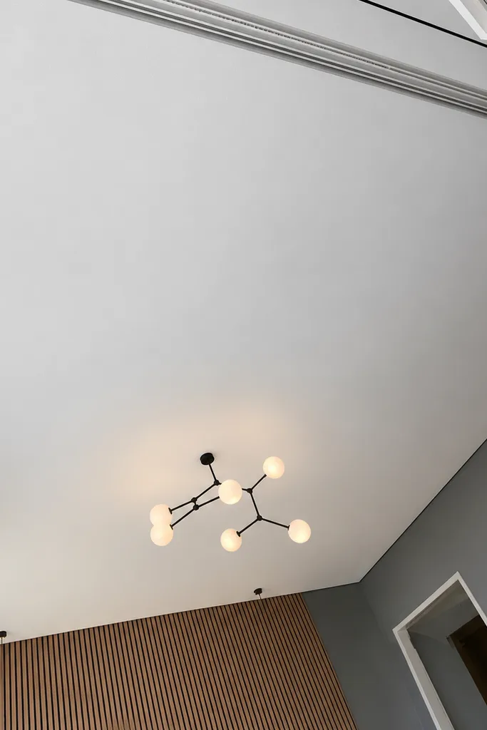 Gapless Stretch Ceilings shadow stretch ceiling bedroom ventilation pendant light