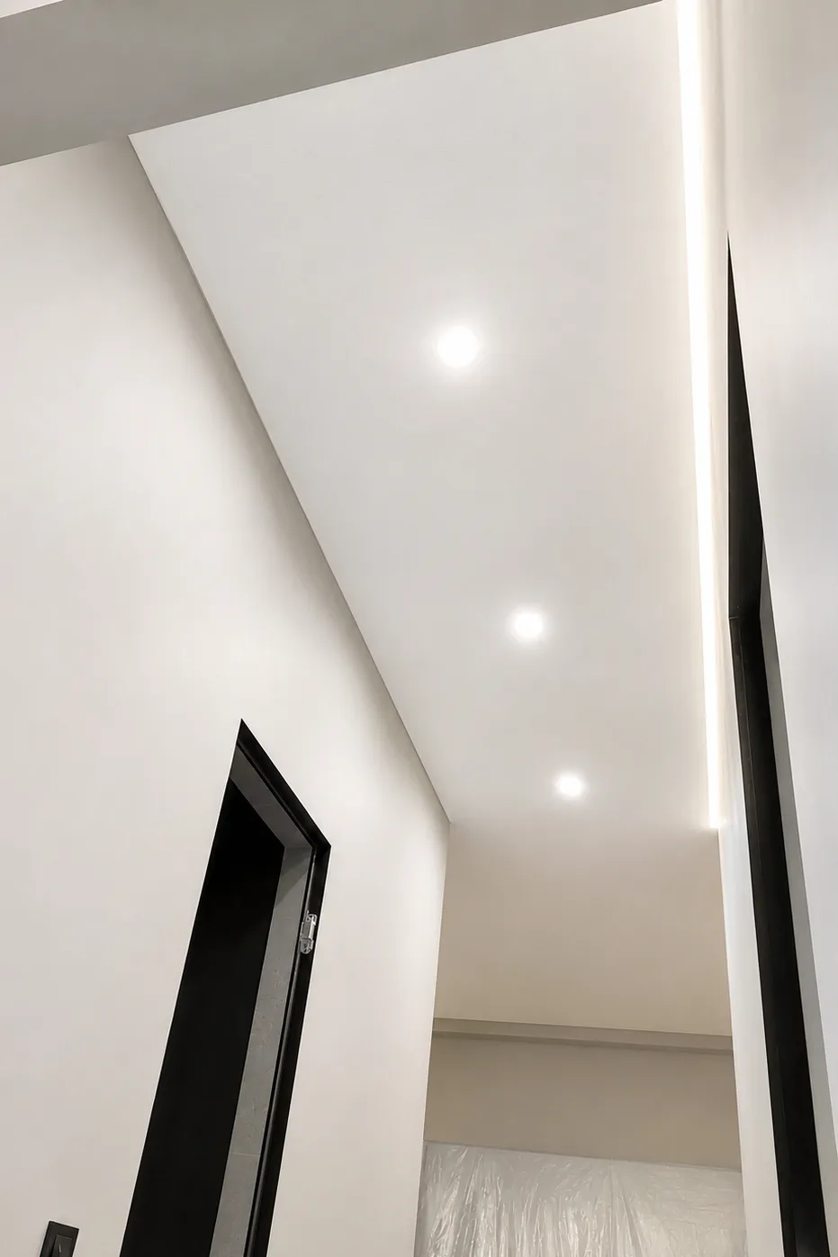 Shadow Stretch Ceilings shadow stretch ceiling hallway linear led lighting