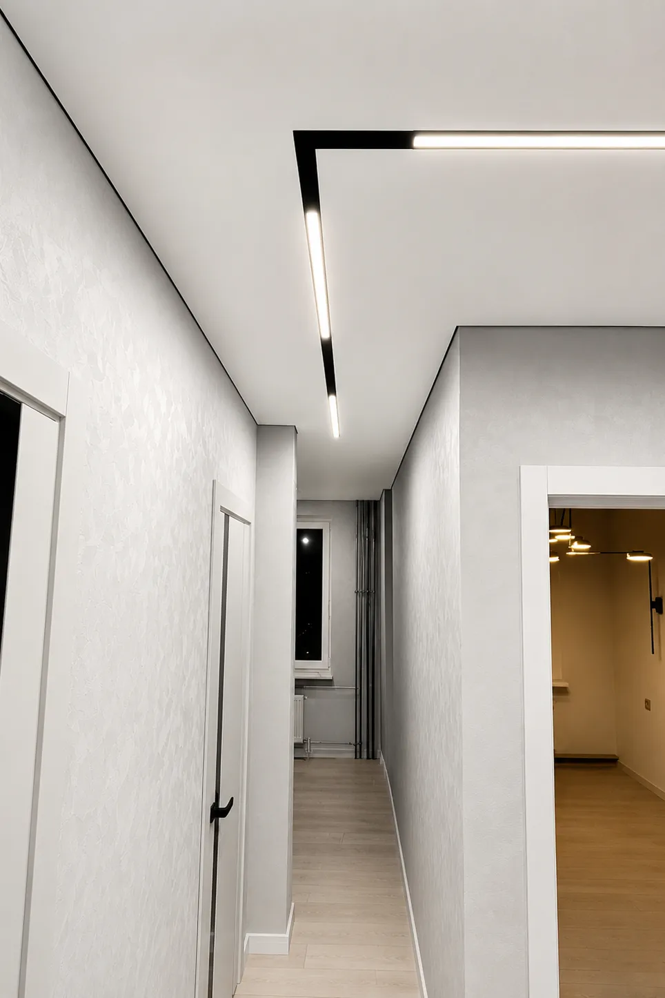 Shadow Stretch Ceilings shadow stretch ceiling hallway linear lighting