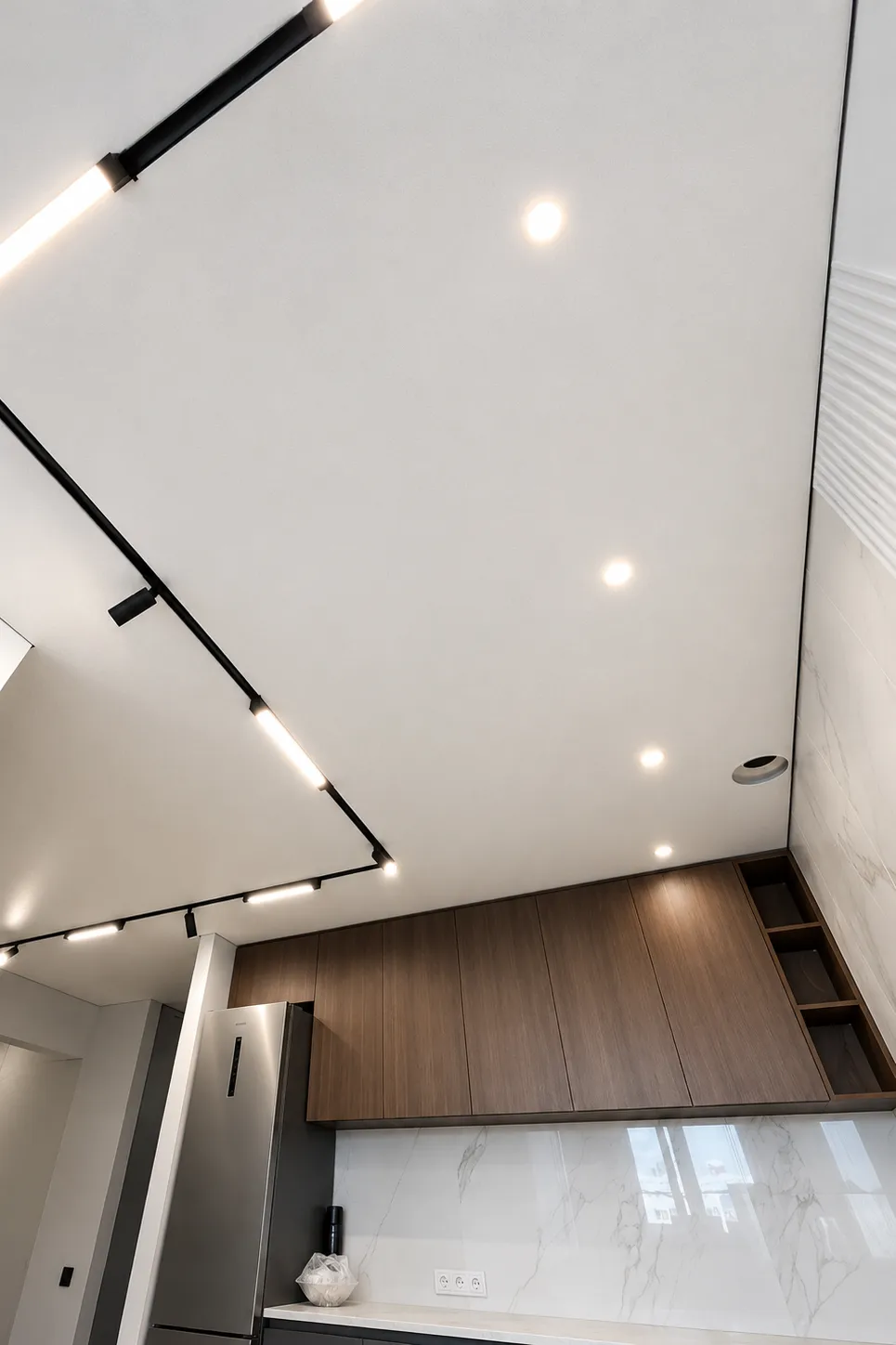 Shadow Stretch Ceilings shadow stretch ceiling kitchen track lighting
